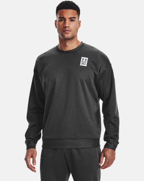 Men's UA RECOVER™ Crew Long Sleeve in Black image number 0
